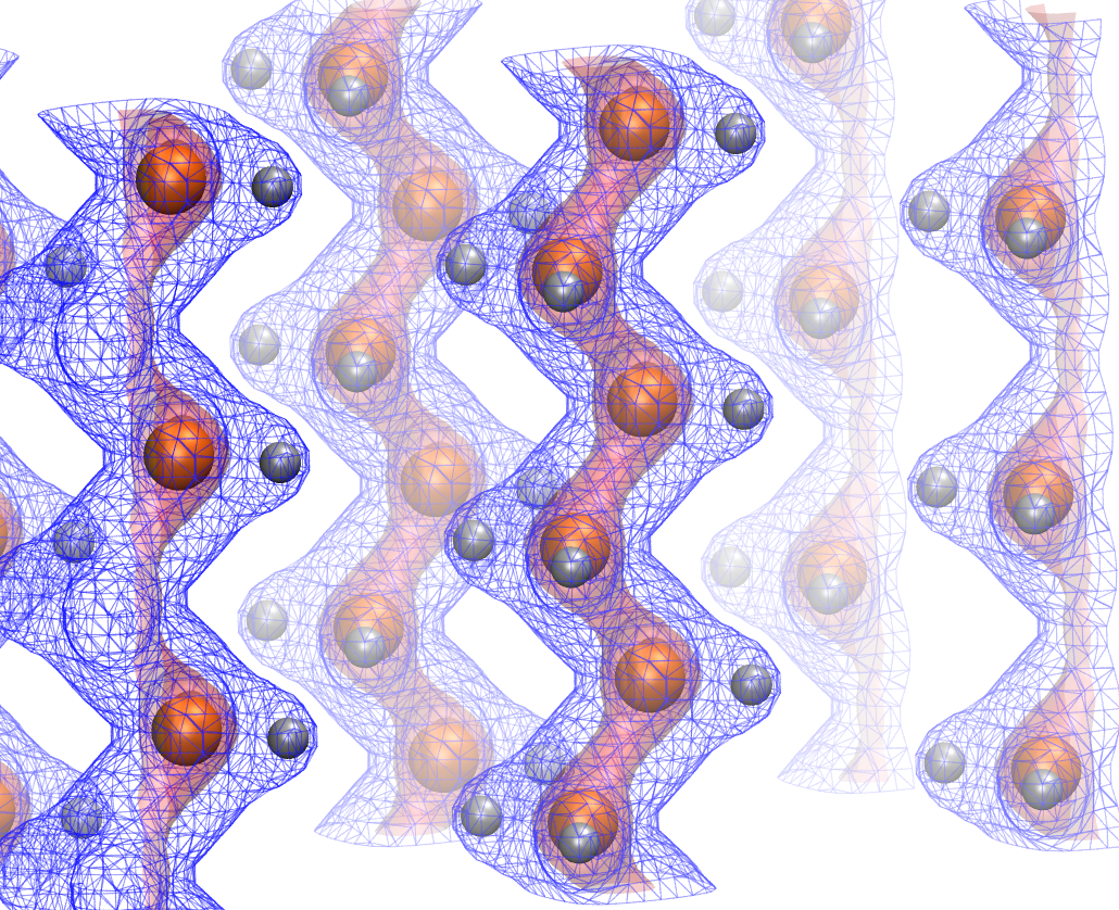 Simulated hydrocarbon structure